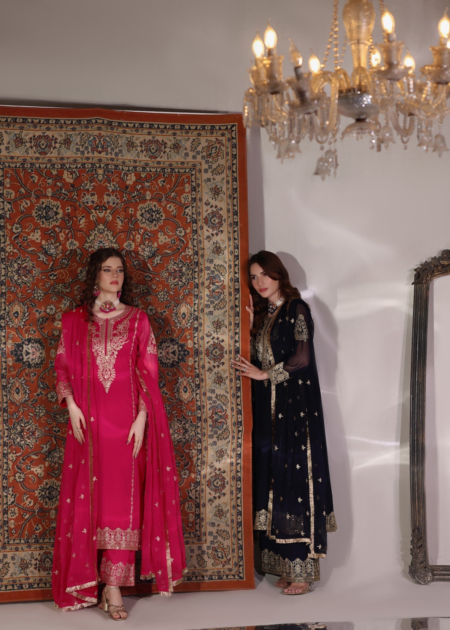 Abaan Zohan Andaz Navy Blue Women 3pcs