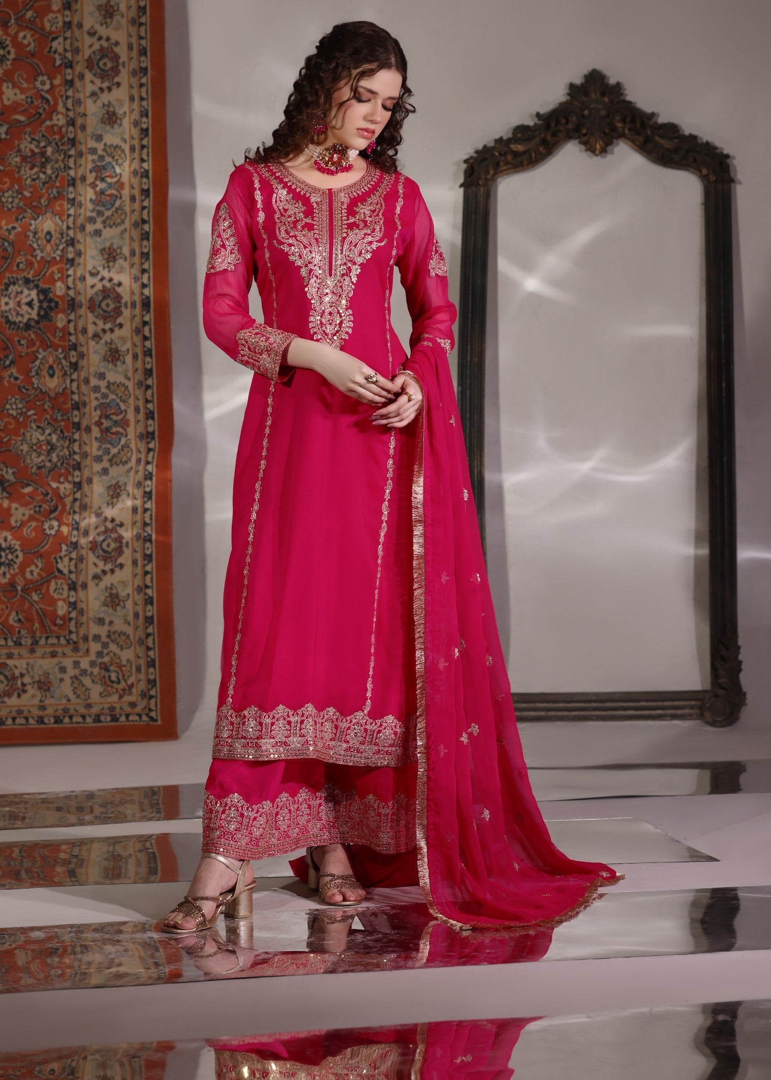Abaan Zohan Andaz Pink Women 3pcs