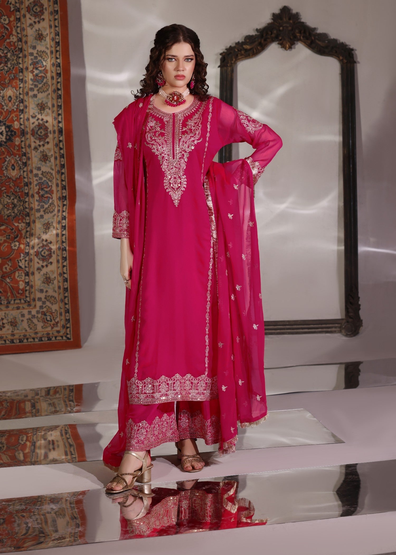 Abaan Zohan Andaz Pink Women 3pcs