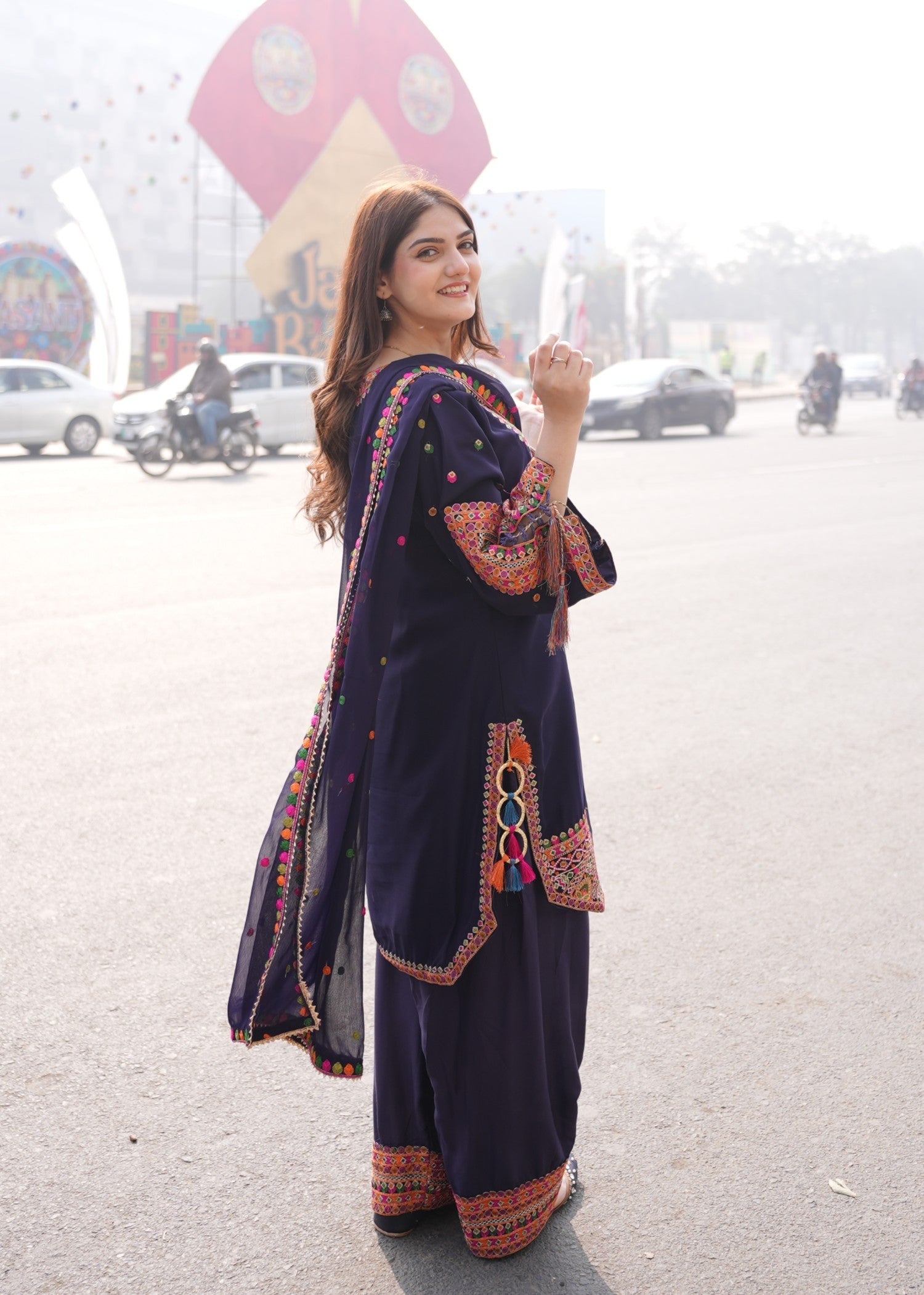 Rangoon Clothing Mulberry Blue Women 3pcs