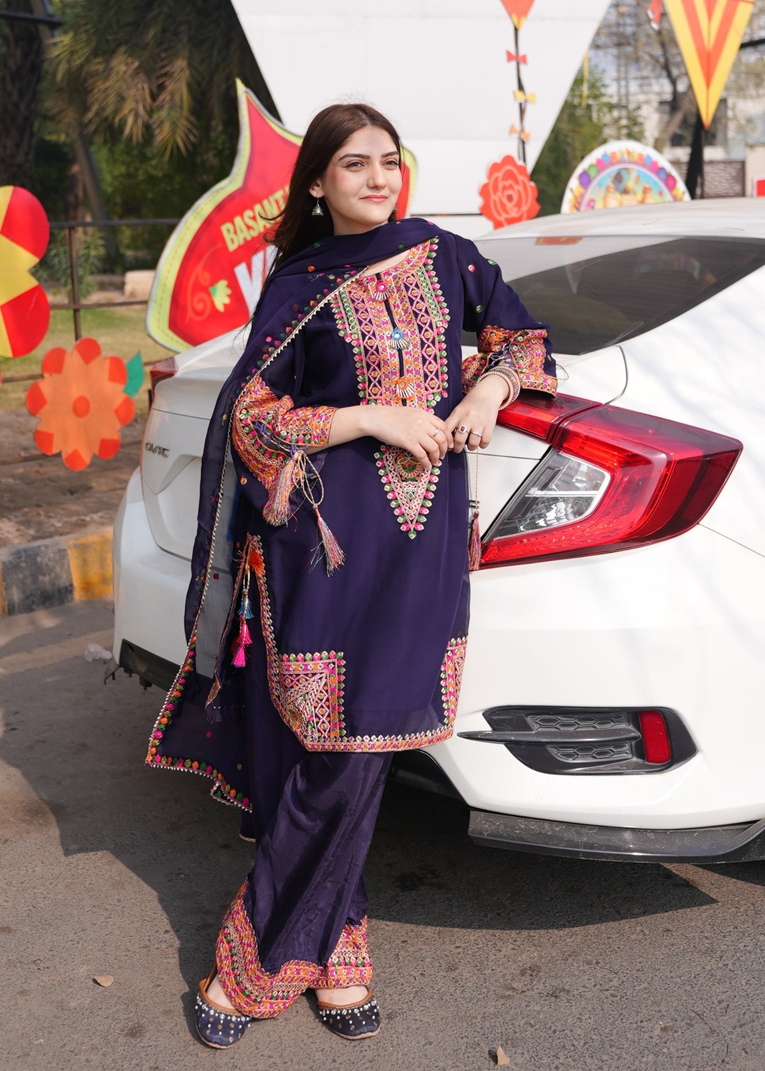 Rangoon Clothing Mulberry Blue Women 3pcs