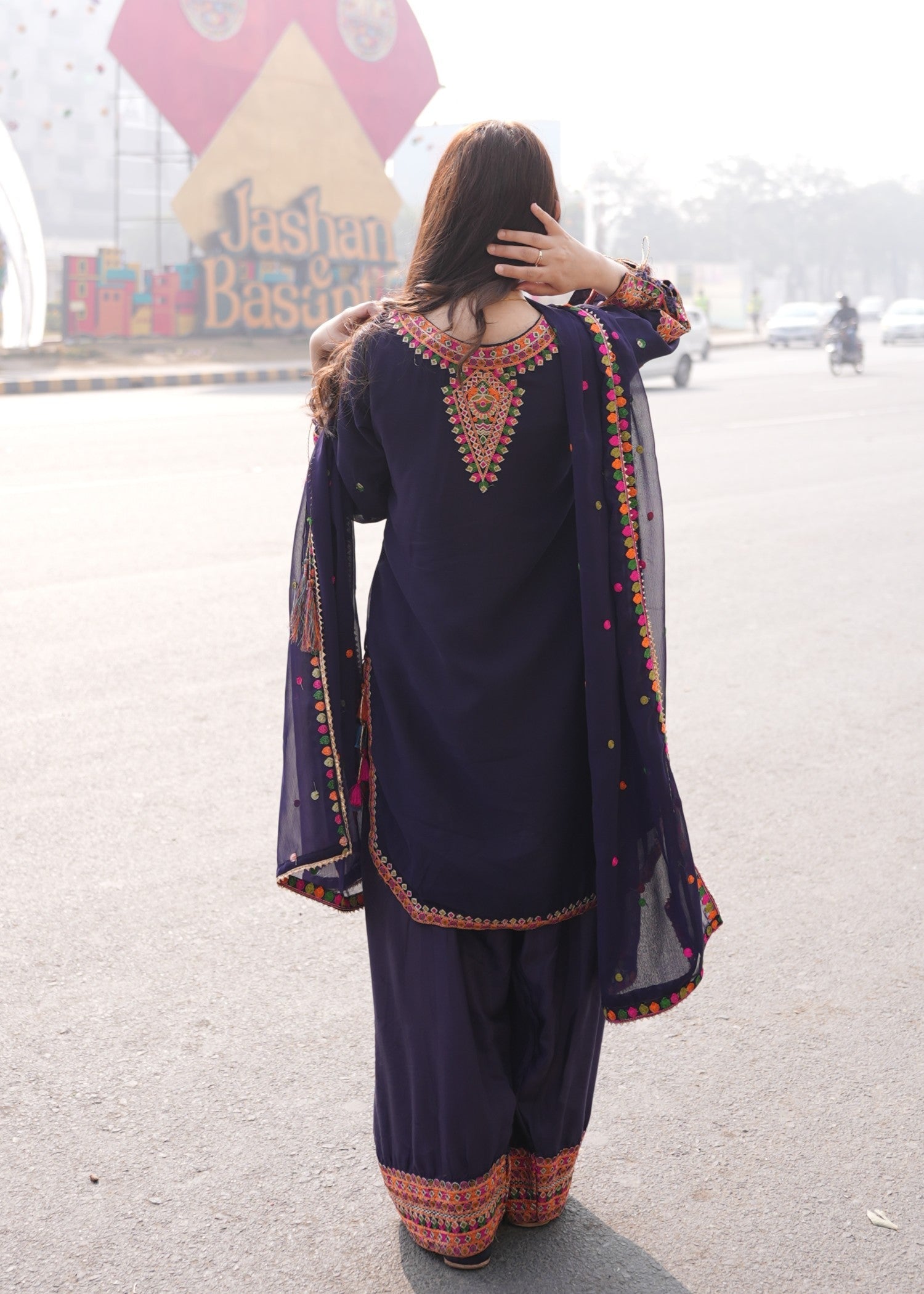 Rangoon Clothing Mulberry Blue Women 3pcs