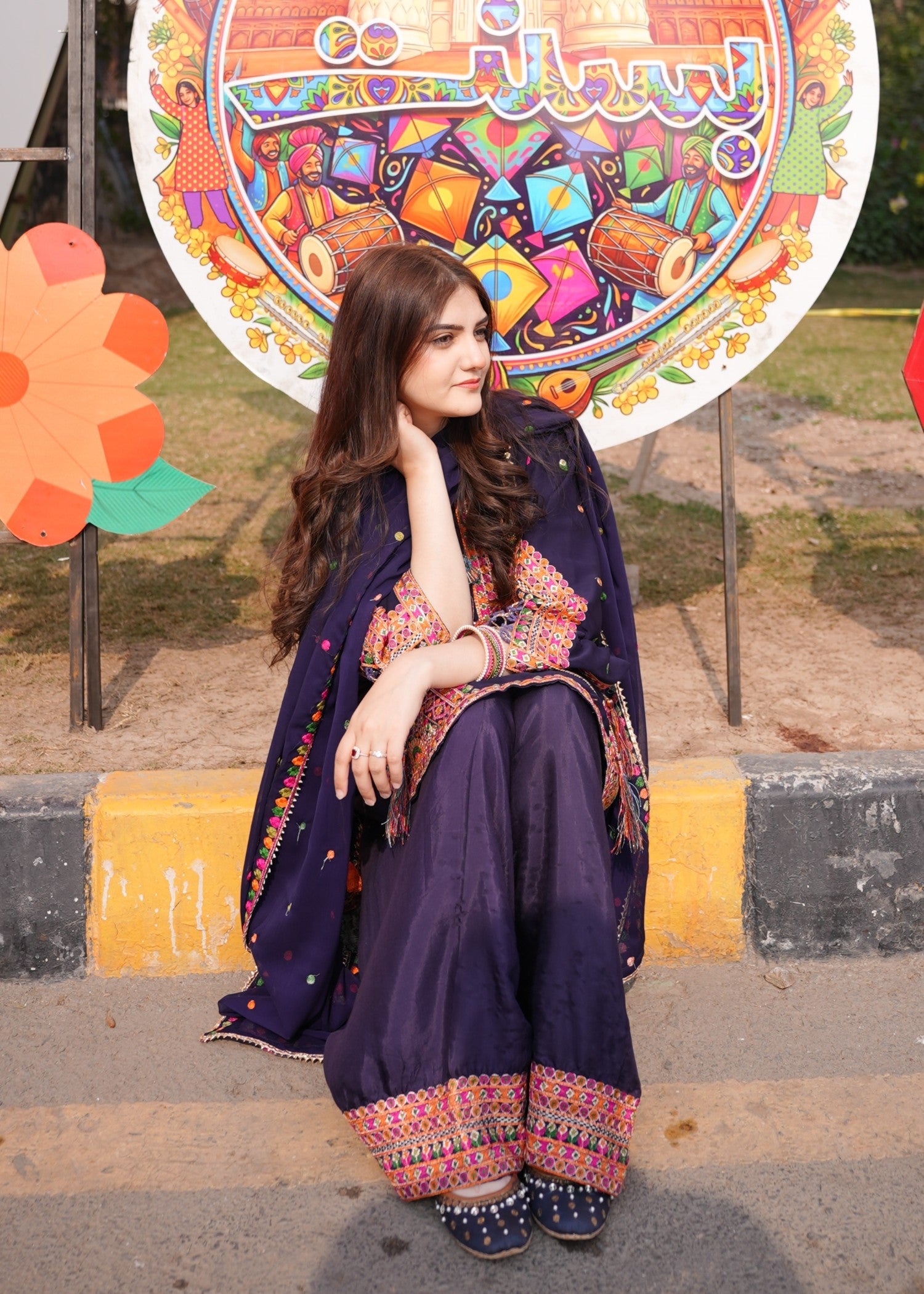 Rangoon Clothing Mulberry Blue Women 3pcs