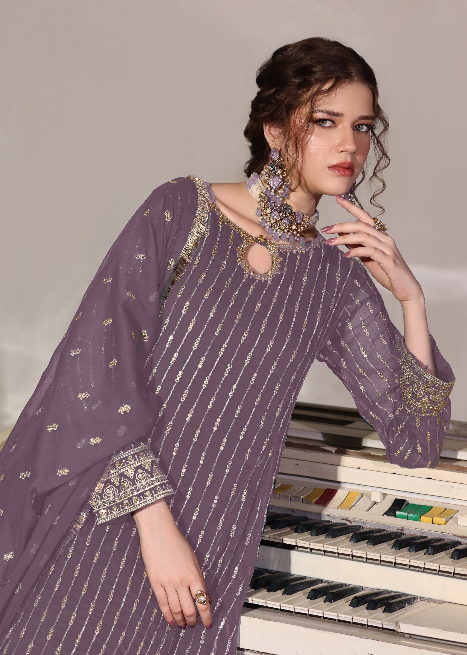 Abaan Zohan Ruby Mauve Women 3pcs