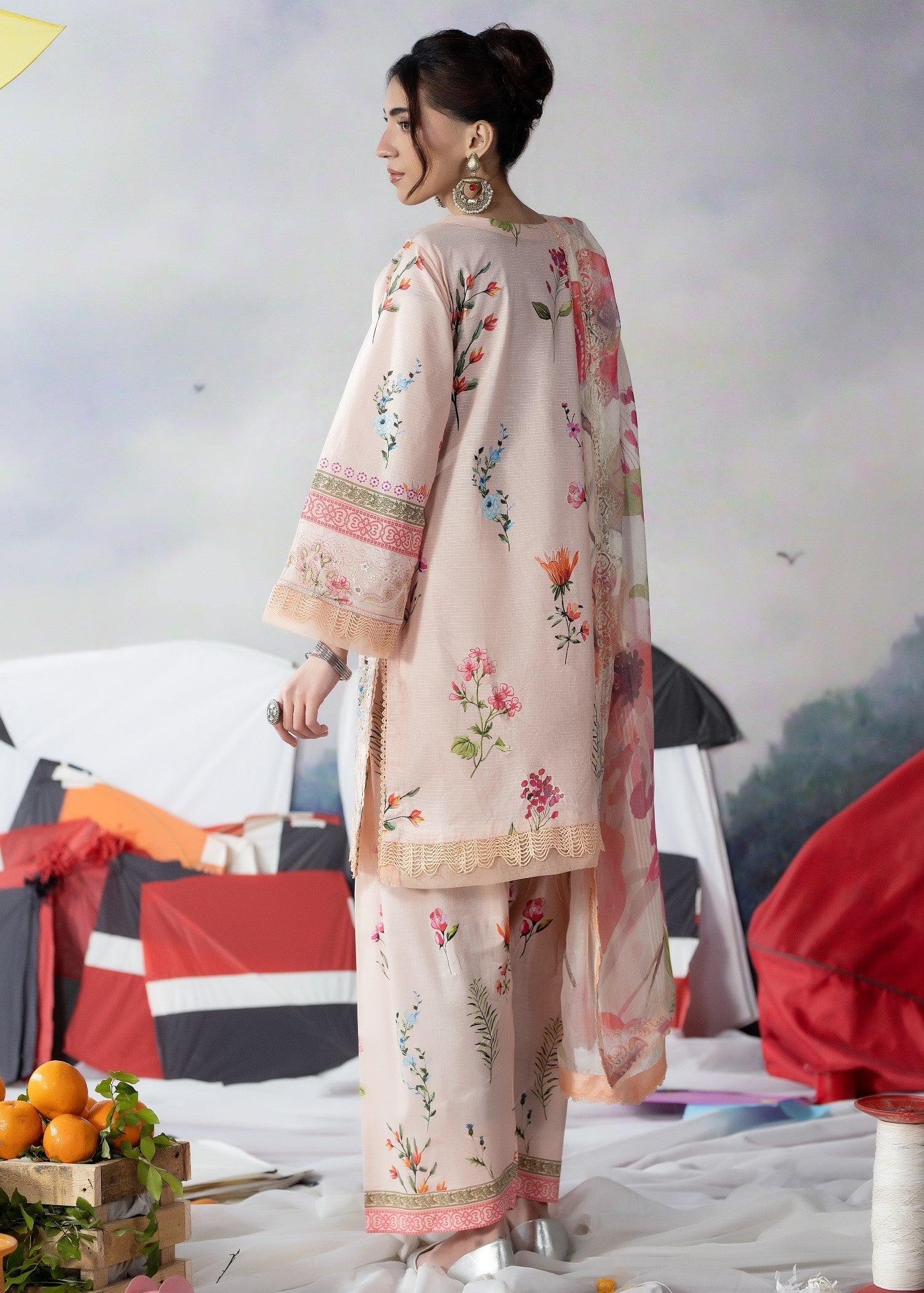 Meerak Pret Embroidered Lawn Suit 03 Women 3pcs