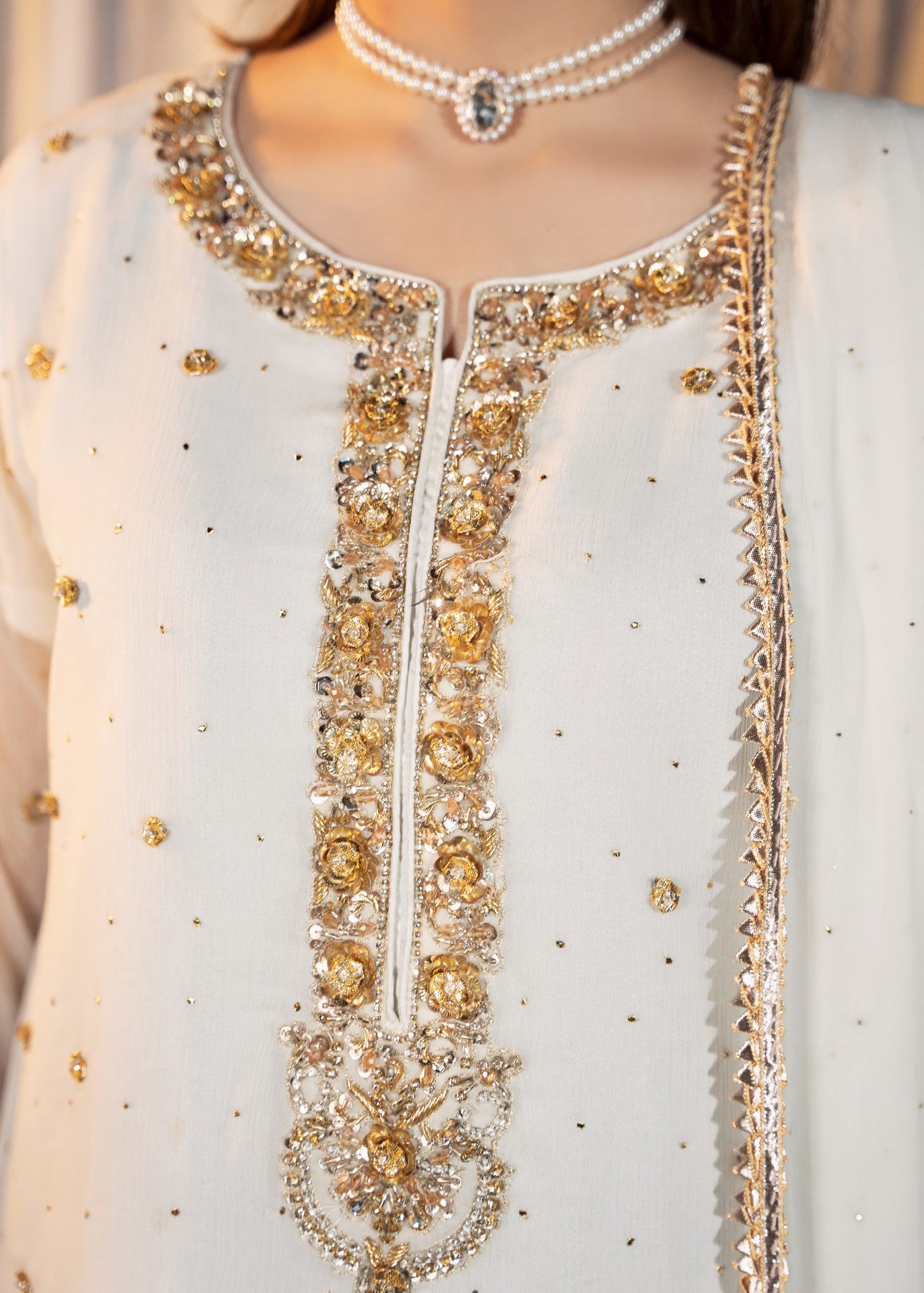 Maira Fashion White Embelished Sharara 114 Women 3pcs