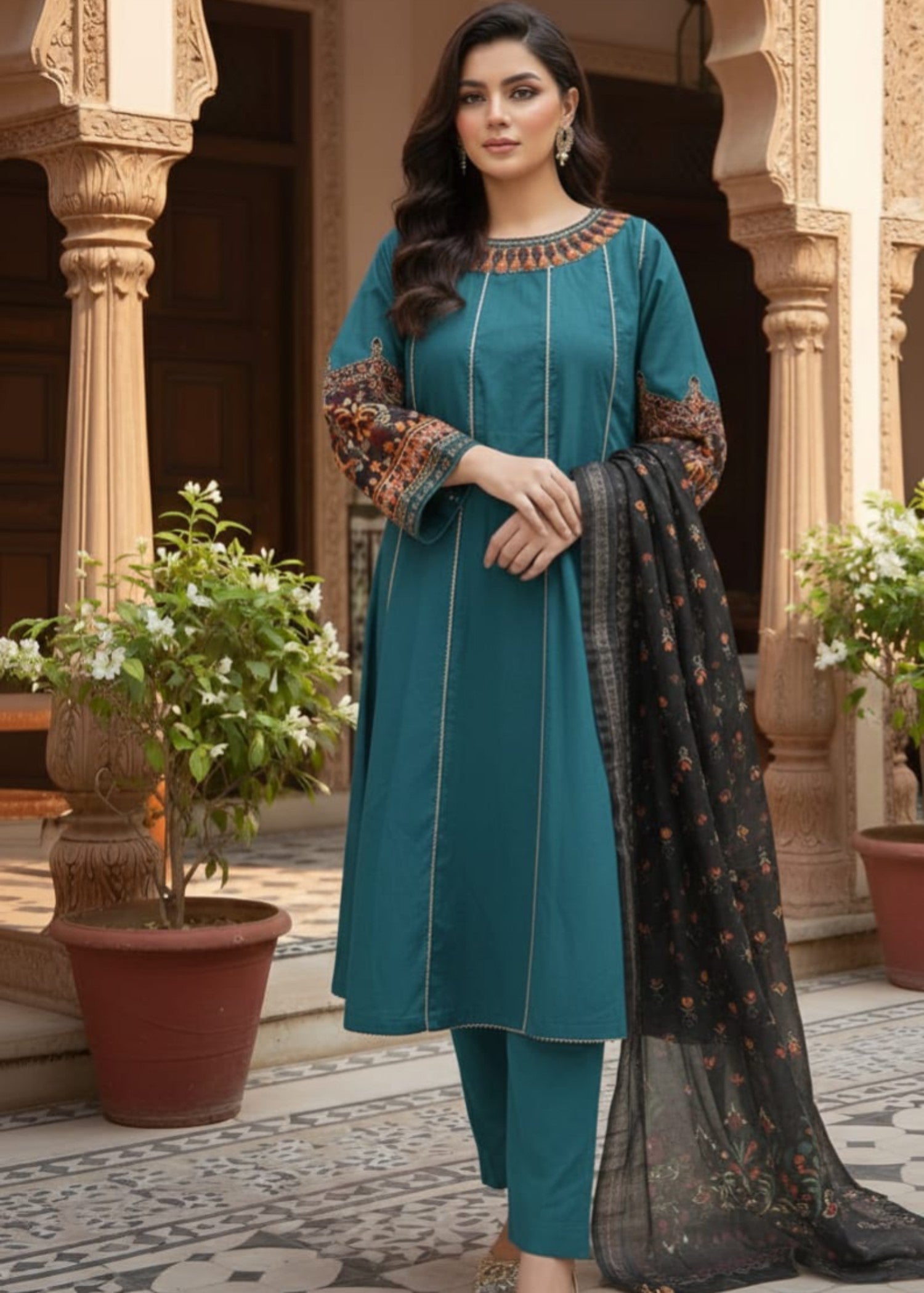 Duas Boutique Pishwas ready to wear style 6 Women 3pcs