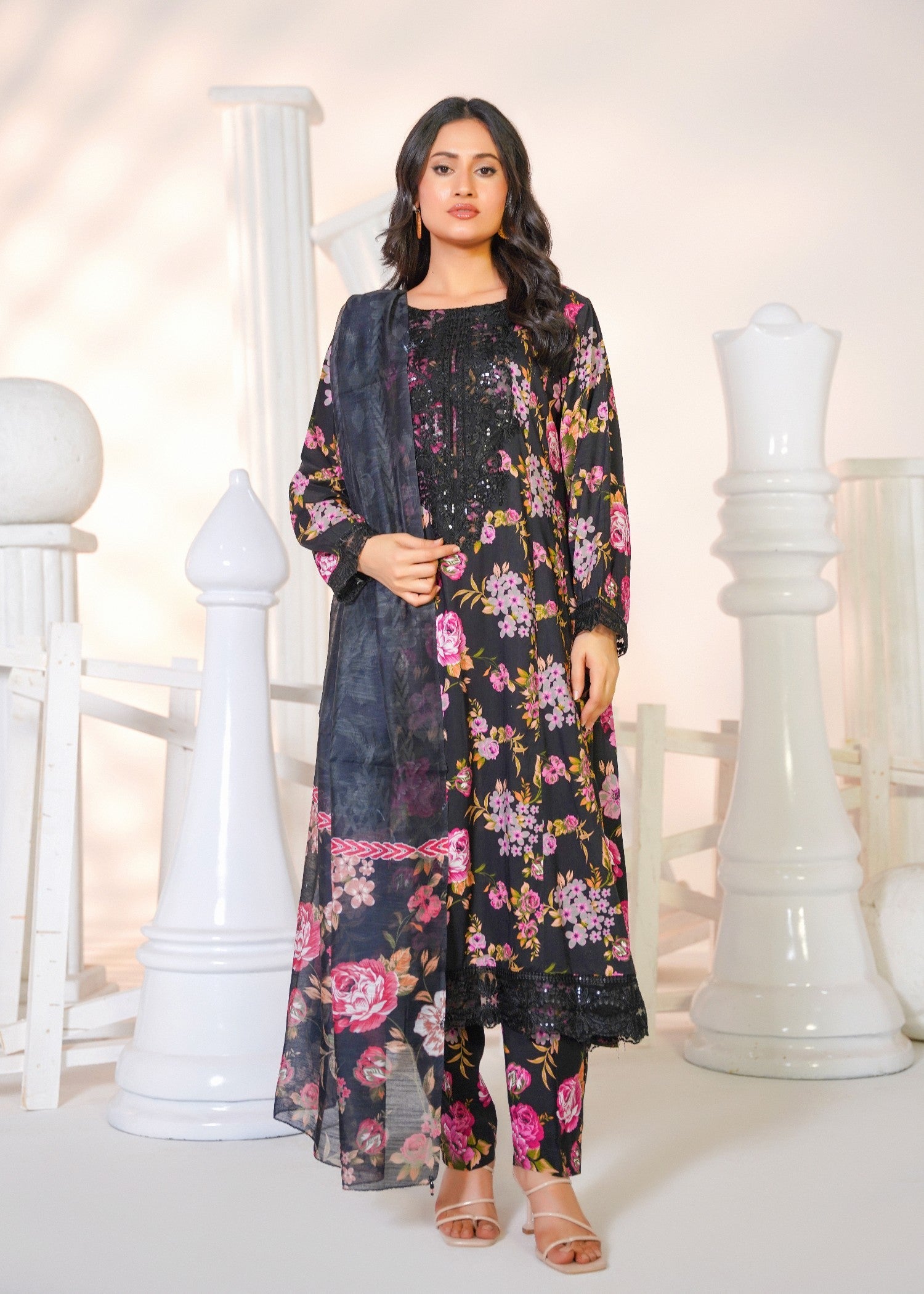 Leya LE 0036 black pishwas Women 3pcs