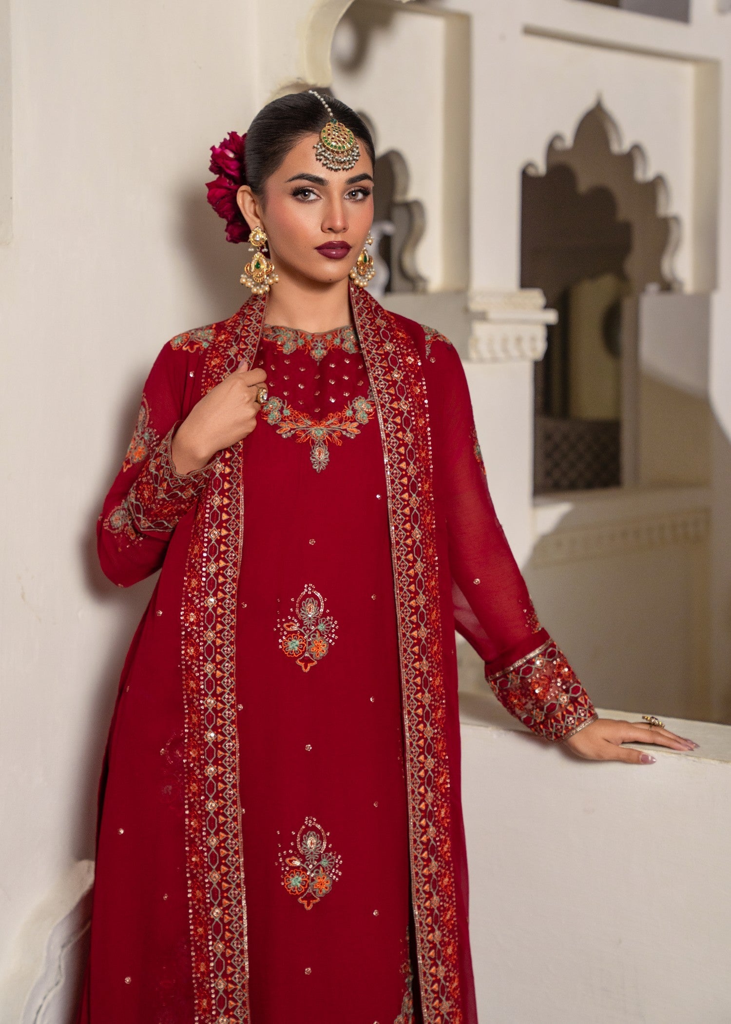 Agha Jaan SURKHAAB Women 3pcs