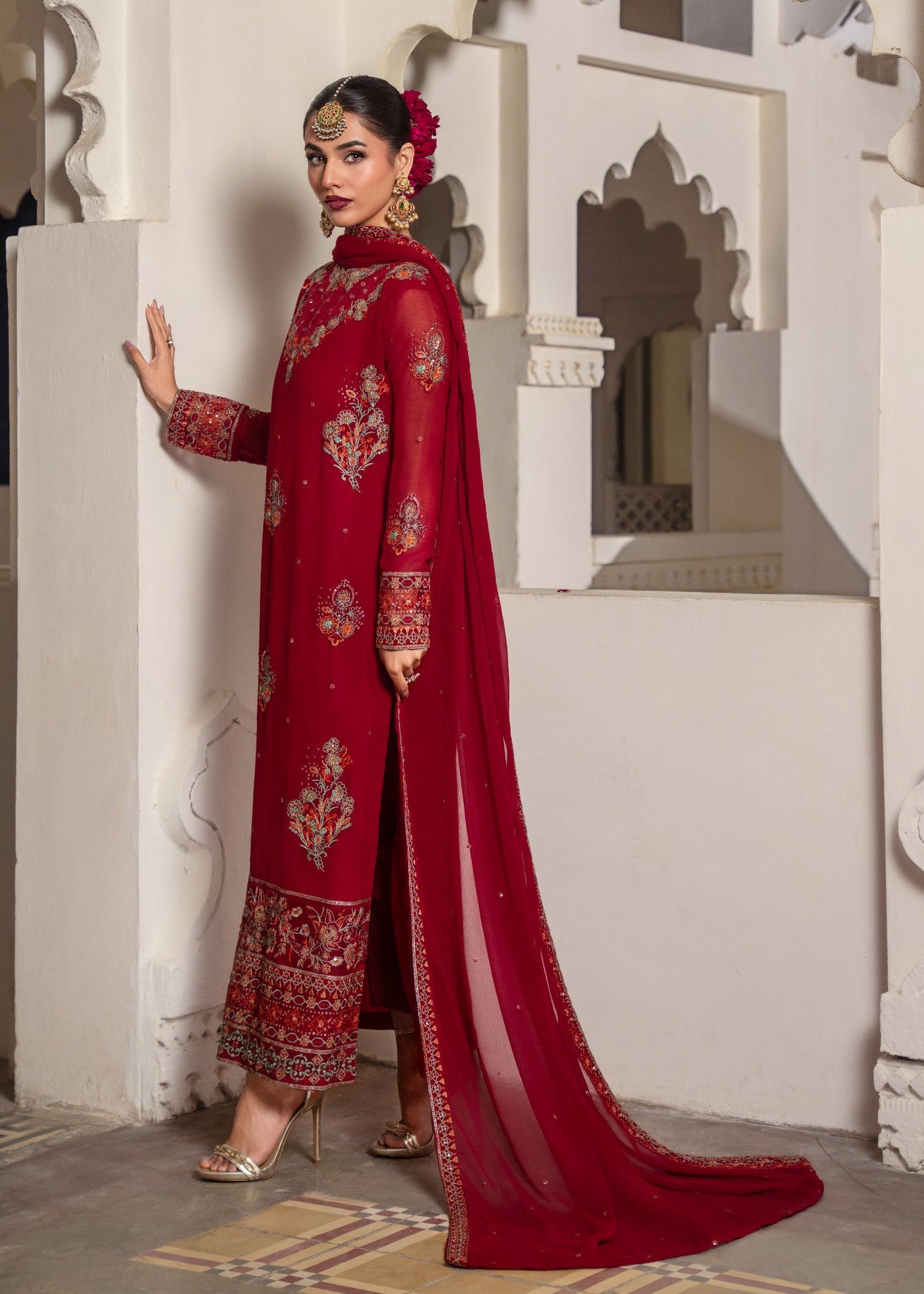 Agha Jaan SURKHAAB Women 3pcs