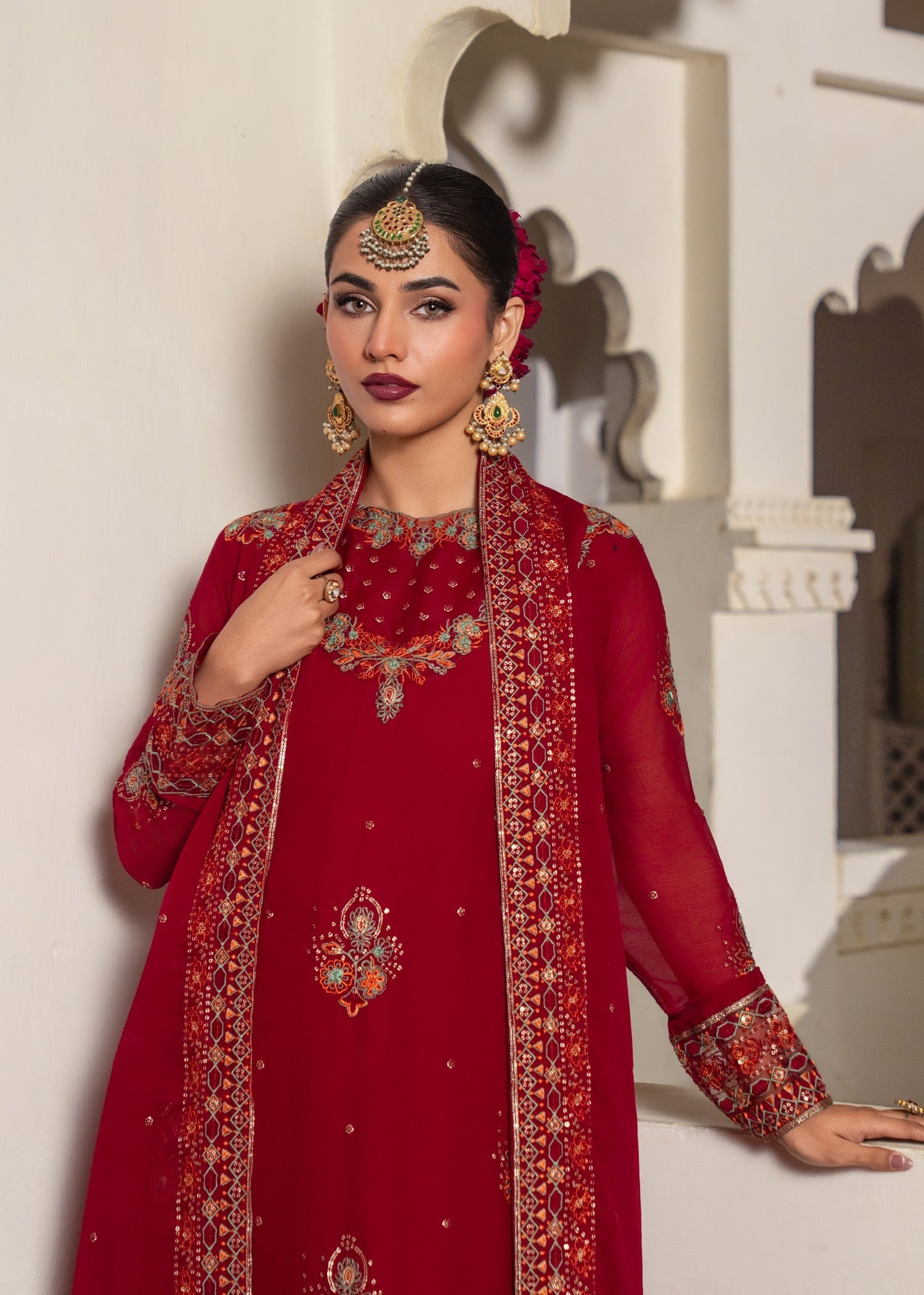 Agha Jaan SURKHAAB Women 3pcs