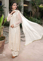 Rang-e-Haya Ufaq/White Women 4pcs