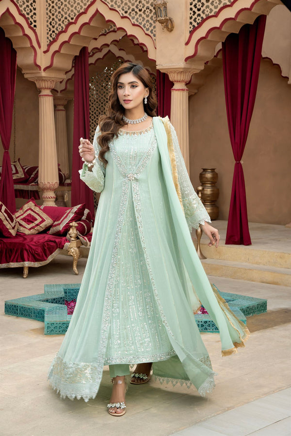Manahils B 005 PASTEL GREEN Women 4pcs