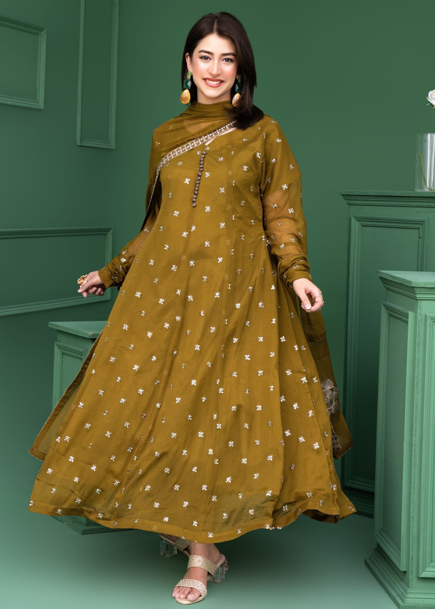Style Saga 2178 Olive Women 3pcs