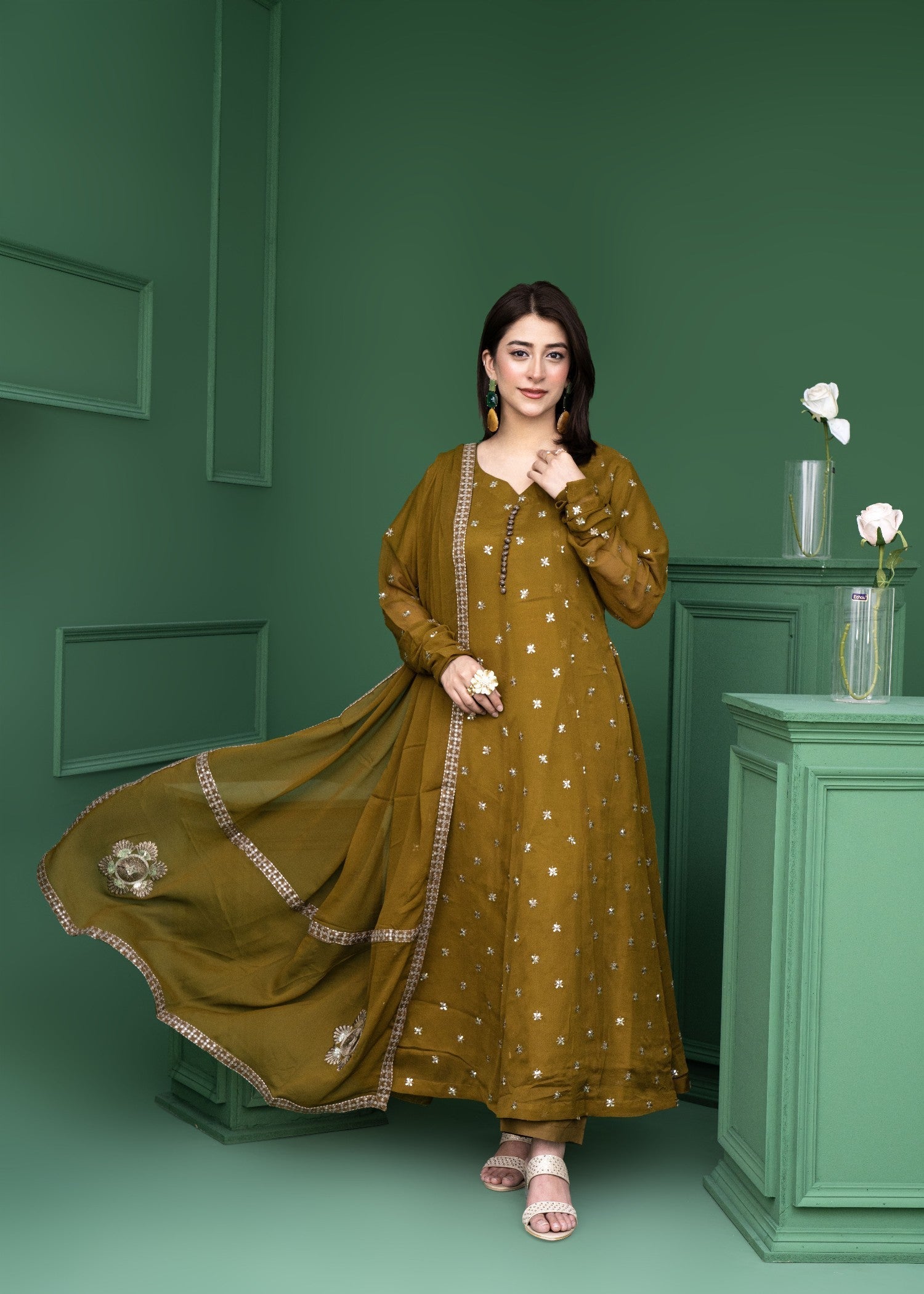 Style Saga 2178 Olive Women 3pcs