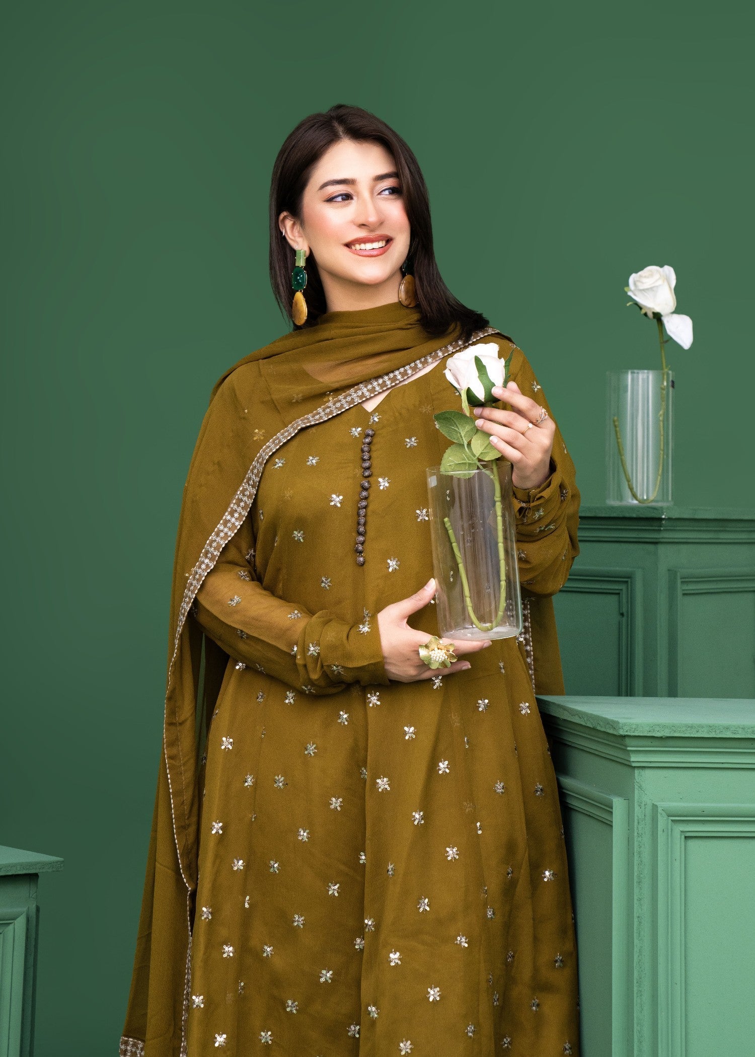 Style Saga 2178 Olive Women 3pcs