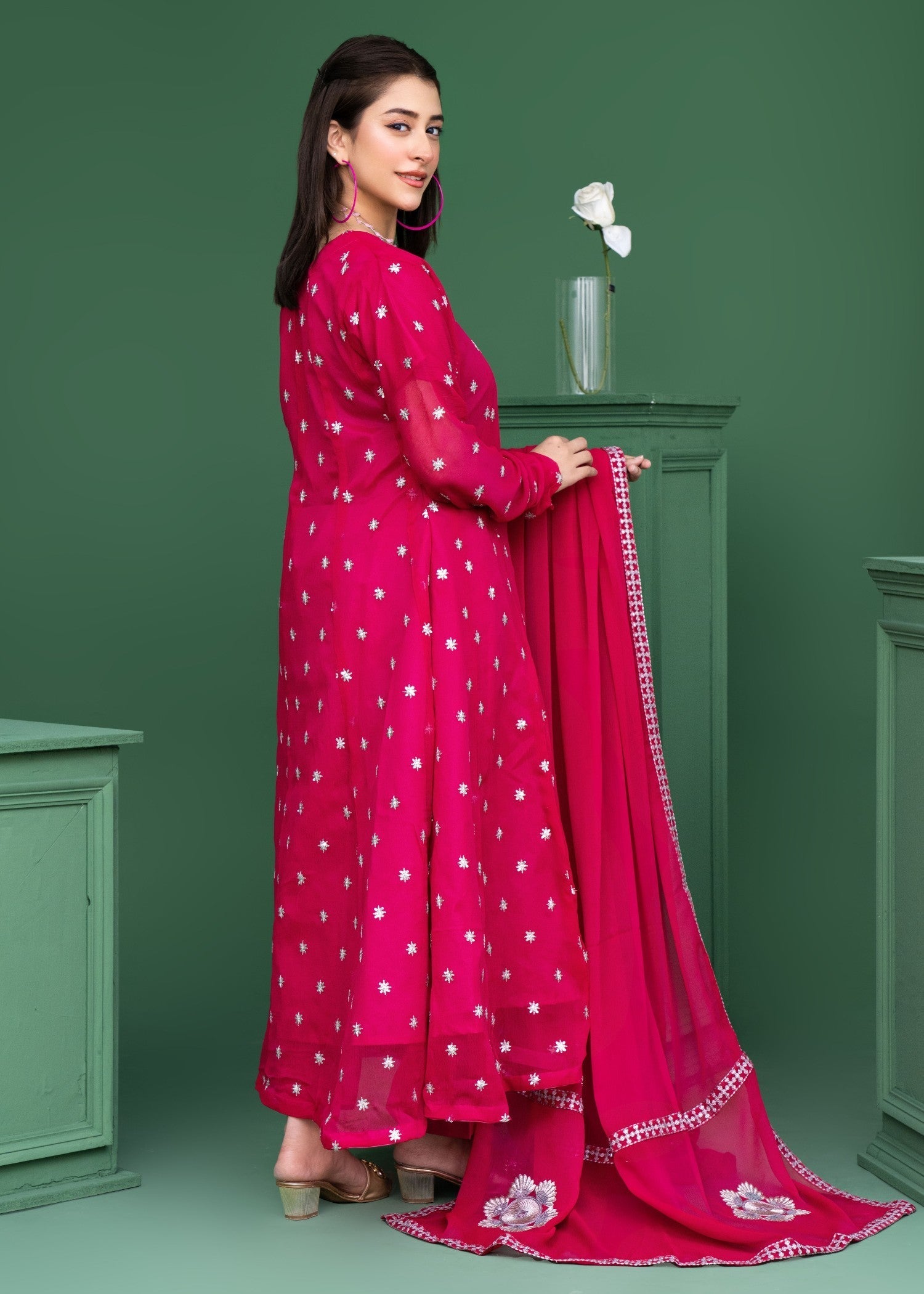 Style Saga 2178 Hot Pink Women 3pcs