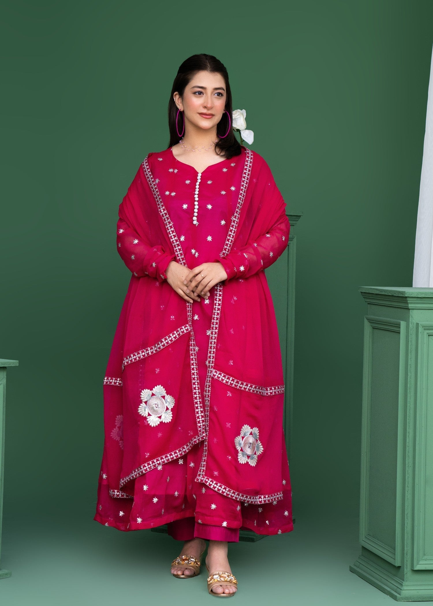 Style Saga 2178 Hot Pink Women 3pcs