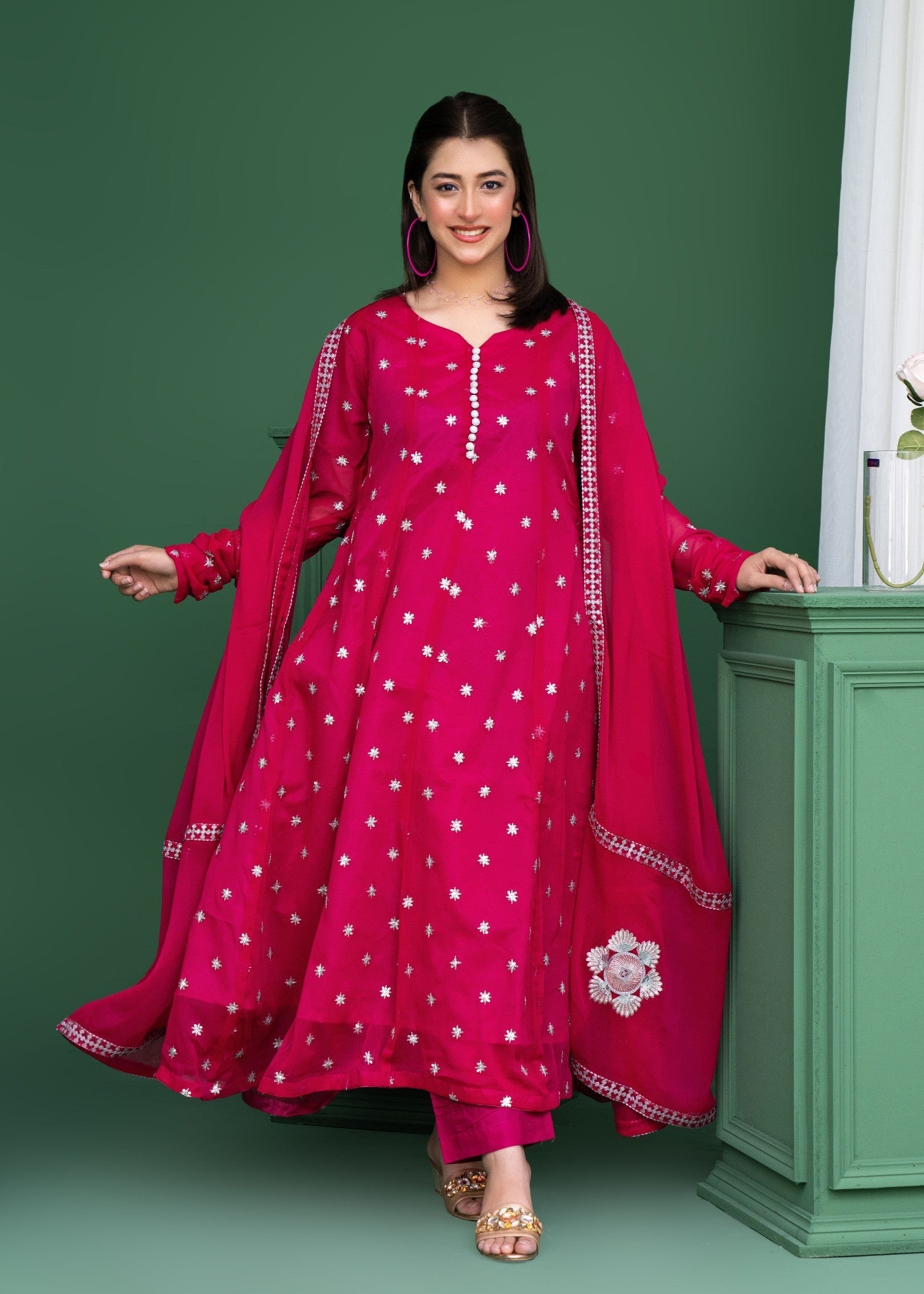 Style Saga 2178 Hot Pink Women 3pcs