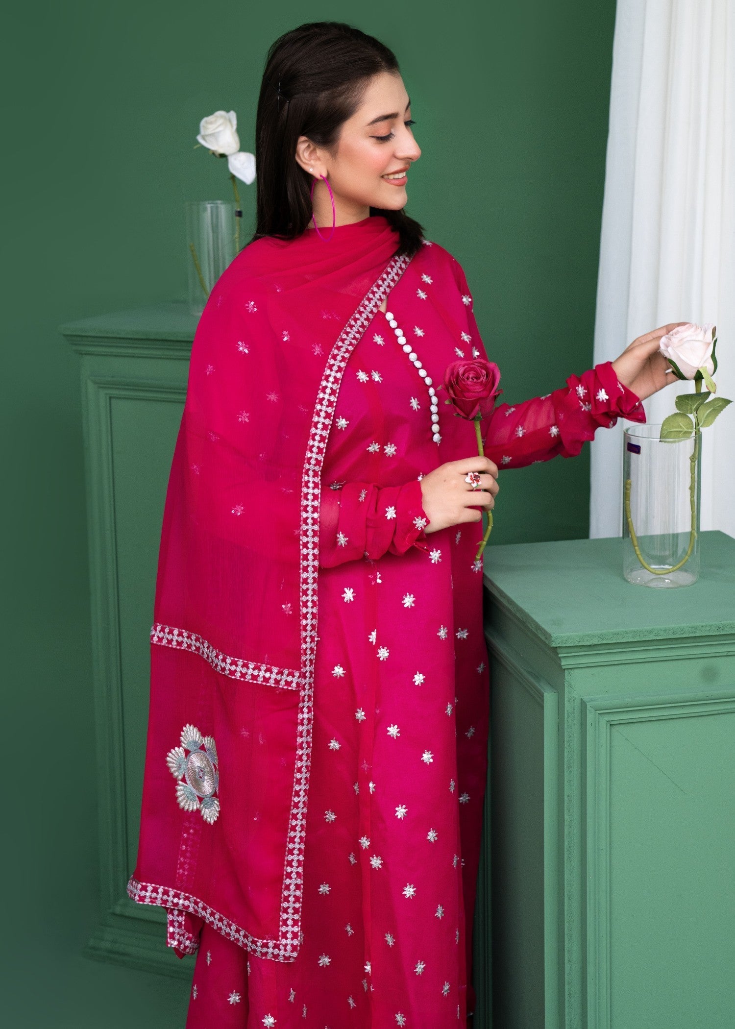 Style Saga 2178 Hot Pink Women 3pcs