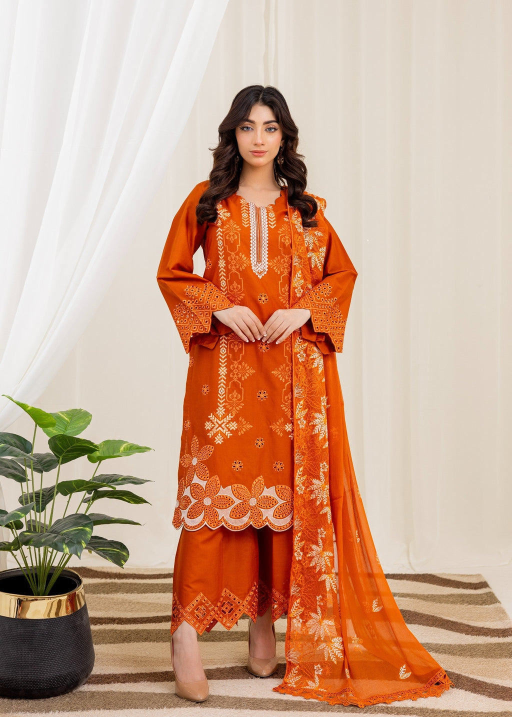 Style Saga 2226 Orange Women 3pcs