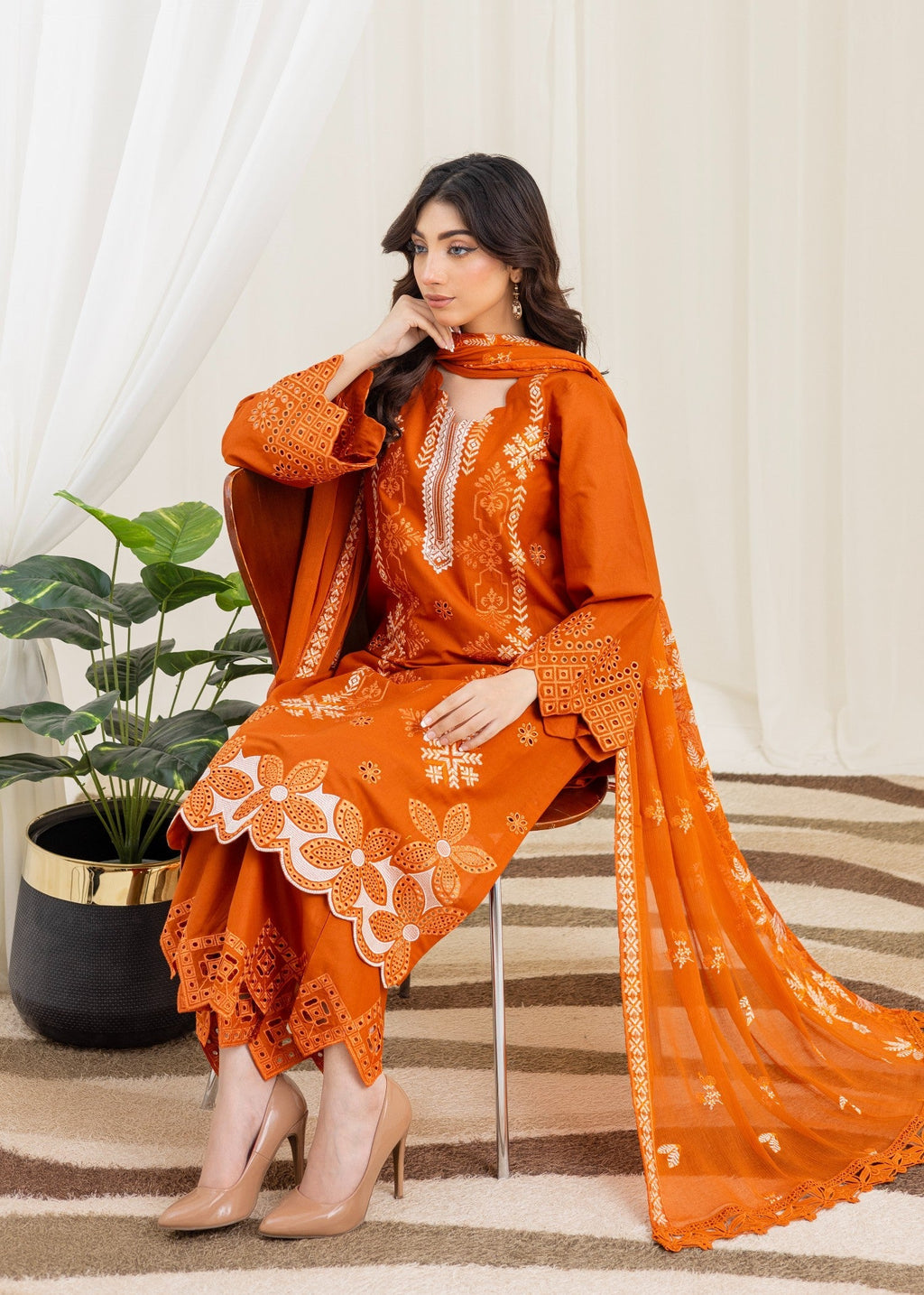 Style Saga 2226 Orange Women 3pcs