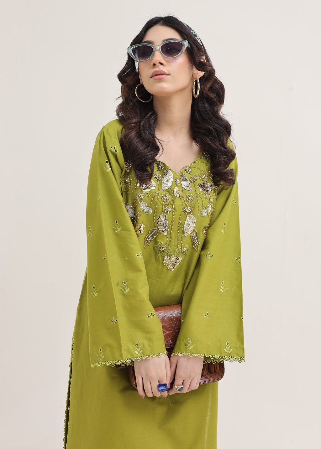 Style Saga 2263 Parrot Green Women 2pcs