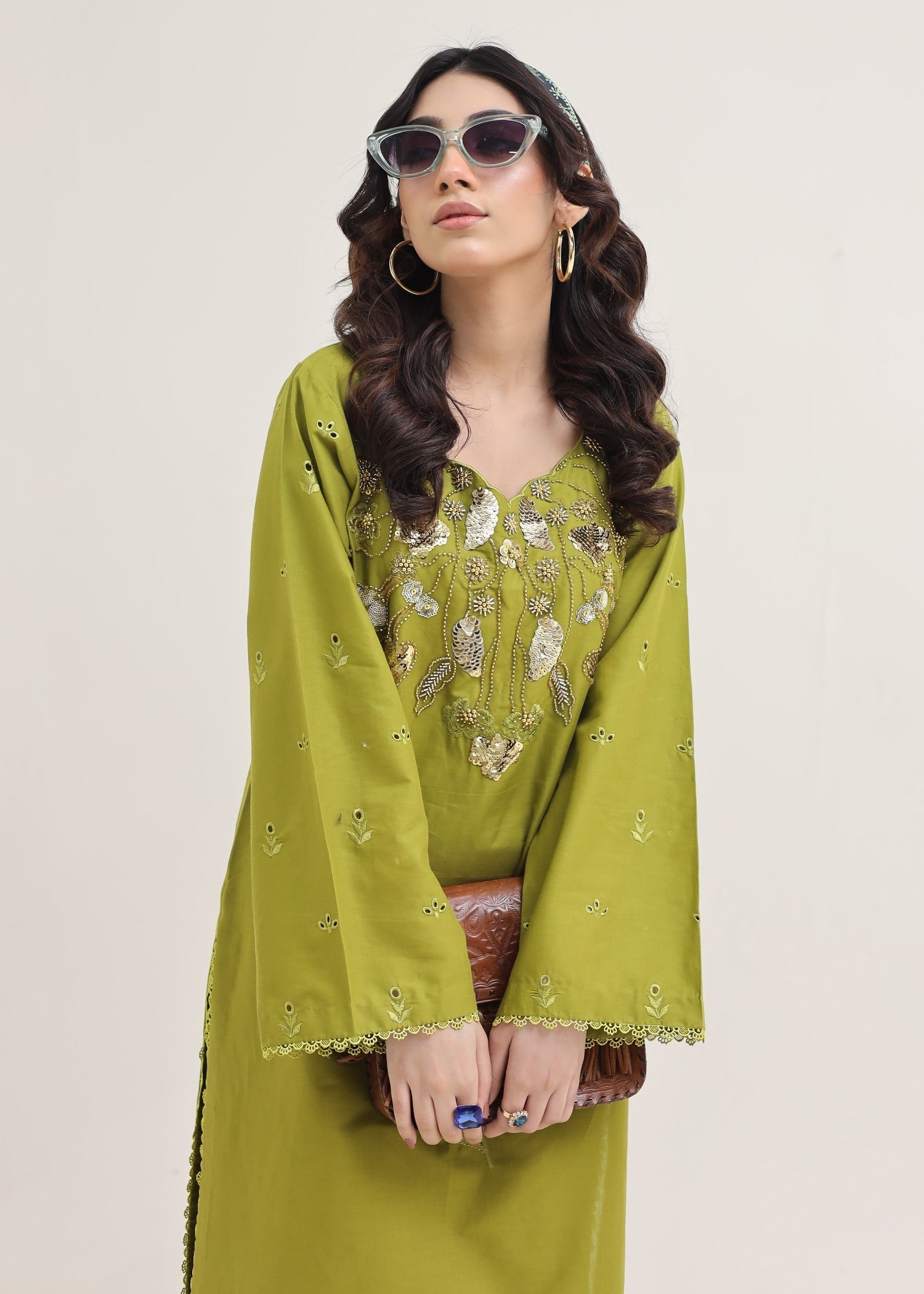 Style Saga 2263 Parrot Green Women 2pcs