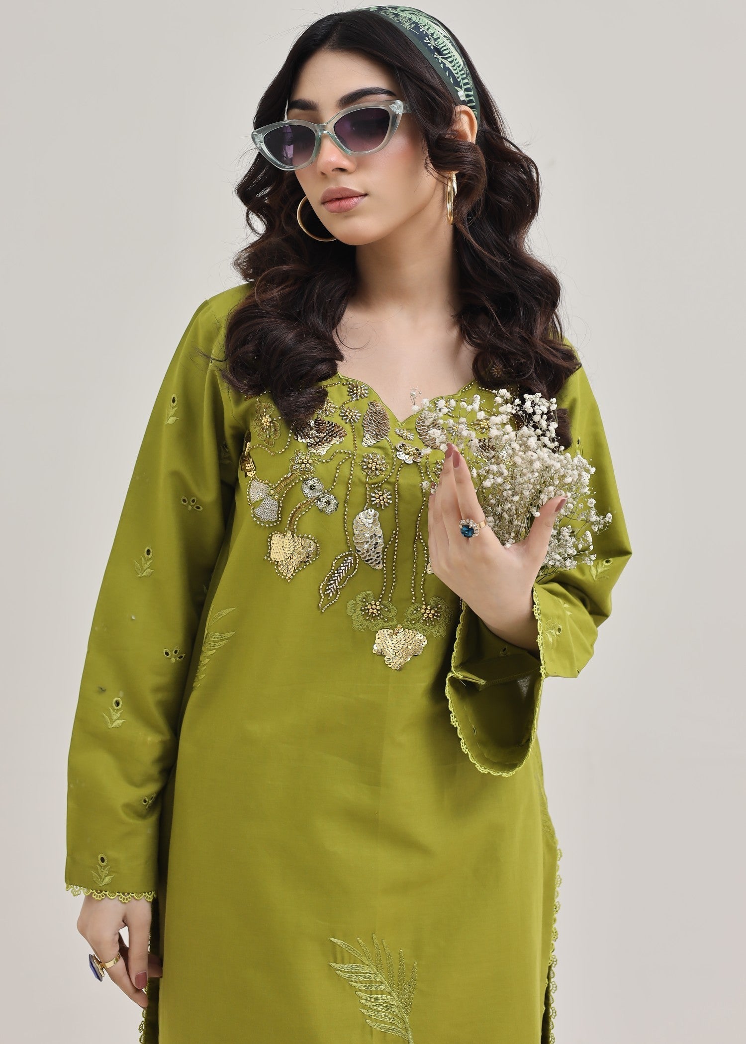 Style Saga 2263 Parrot Green Women 2pcs