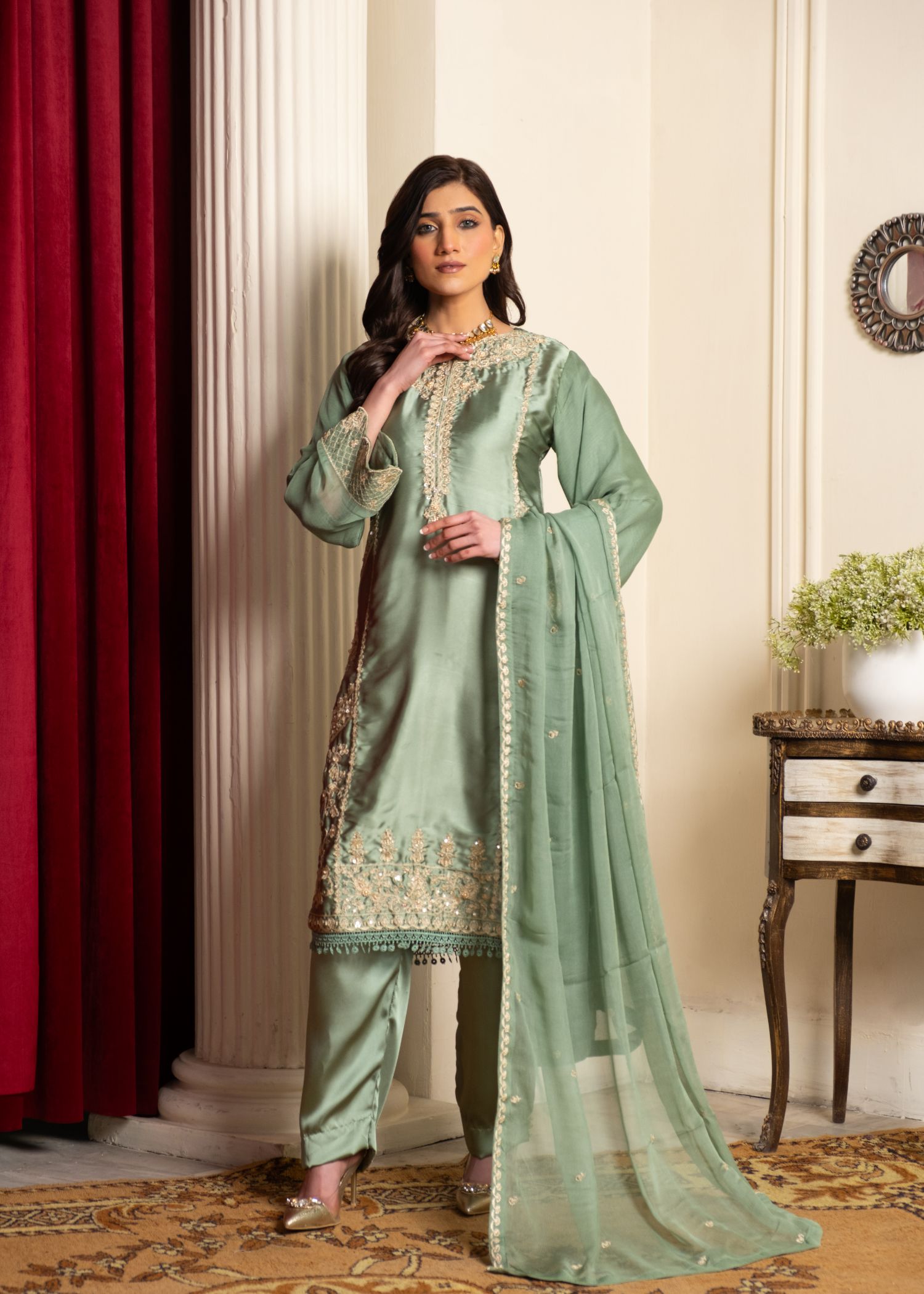 Pehnawa By Bin Akram’s ELYSIAN SILK AFFAIR SILK Women 3pcs