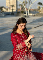 Rangoon Clothing Sleein Maroon Women 3pcs