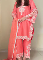 Ayesha B coral pink (mustafa) Women 3pcs