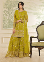 Ayesha Closet Mehndi Olive Women 3pcs