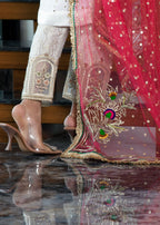 Khuda Baksh Creations Z 279 White Women 4pcs