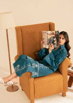 The Turkish Wear TEAL KURTA SET Women 2pcs