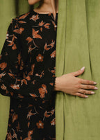 Buzzazi Black Printed Suit Women 2pcs