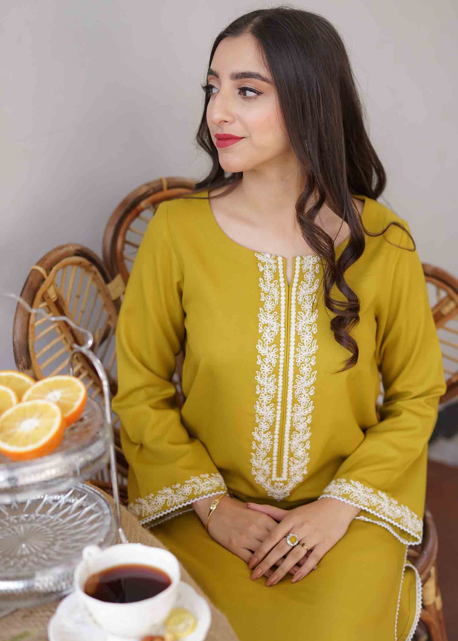 Aisling By Nirmal Lime Women 2pcs
