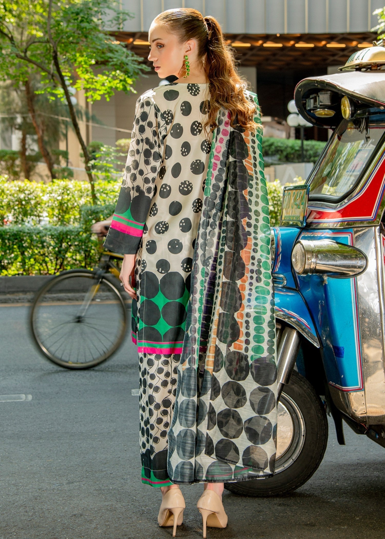 By-East Lawn Suit Printed (WHT 2) Women 3pcs