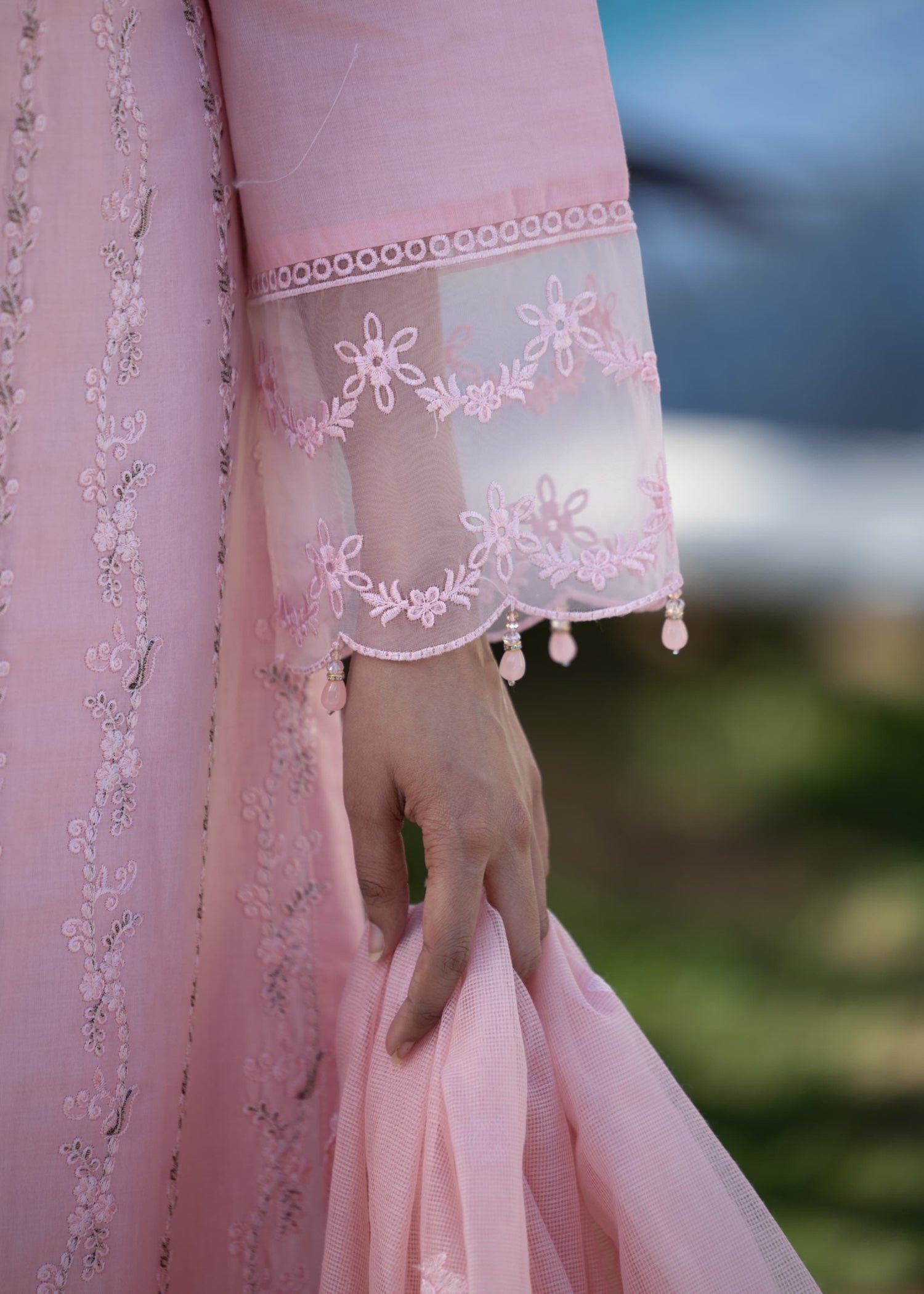 Suits By Sadia BABYPINK CHIKANKARI LAWN Women 3pcs