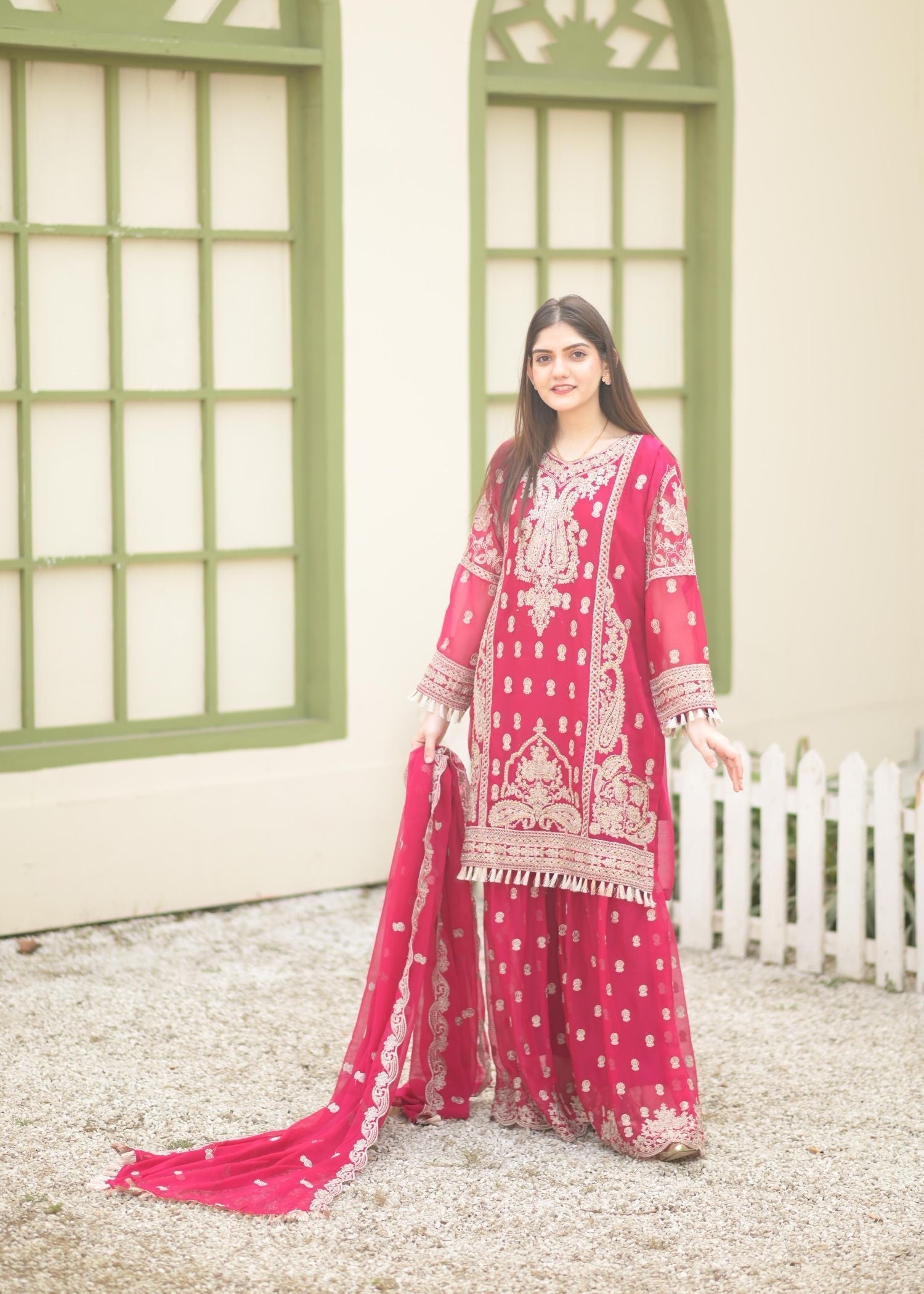 Rangoon Clothing Safeen HotPink Women 3pcs