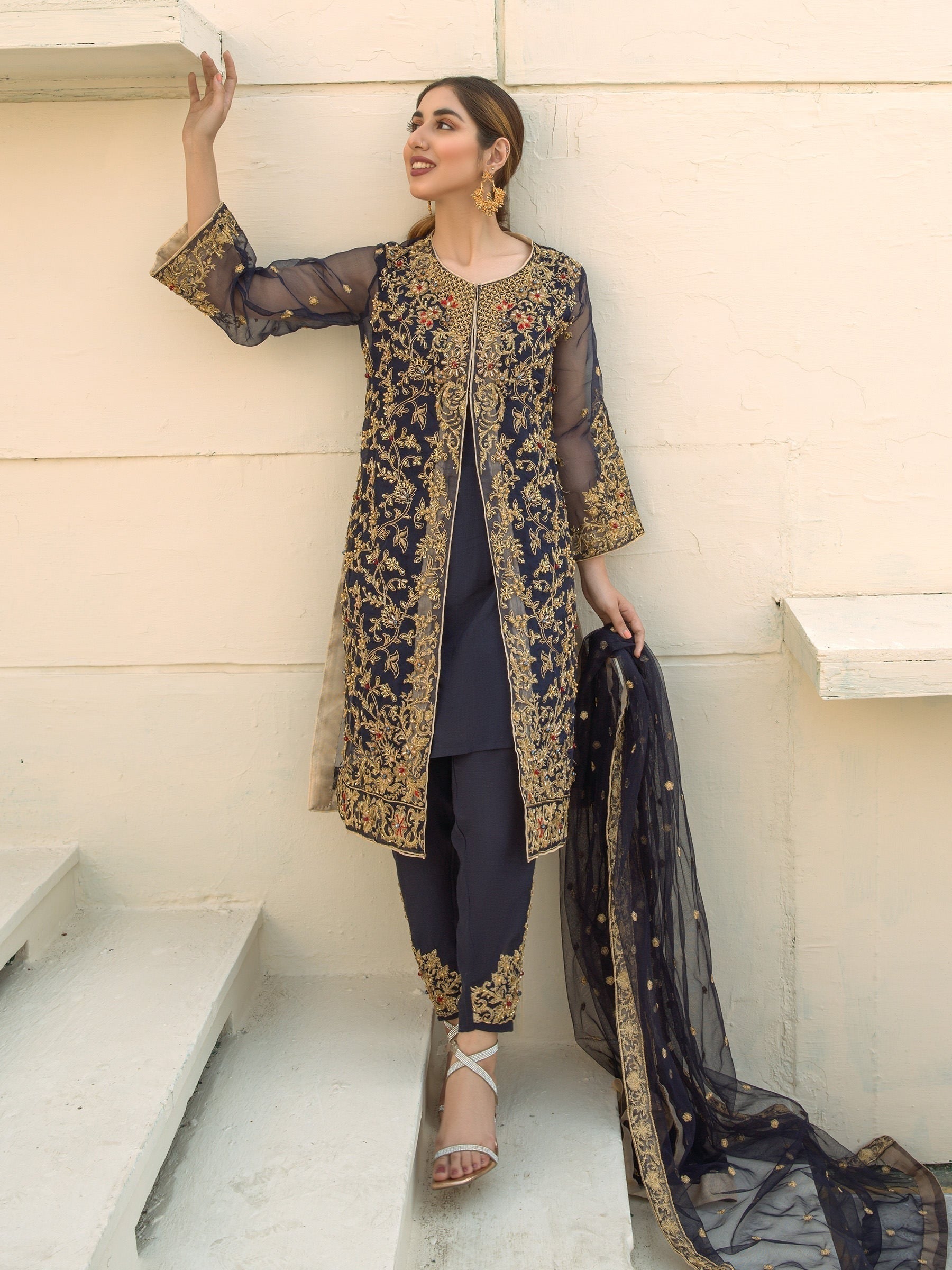Laleen Blue Jewel Women 4pcs