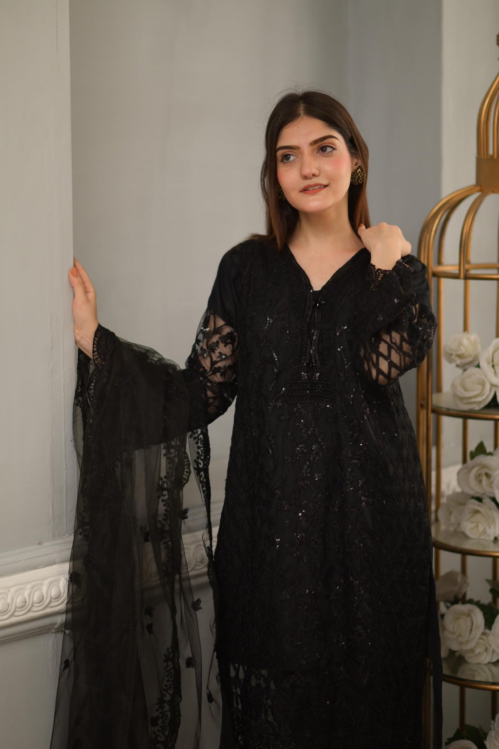 Rangoon Clothing Rumi Black Women 3pcs