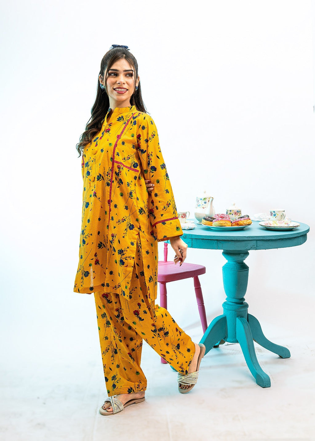 Mahrukh Gul Couture & Rakhtaa Orange bloom 001 Women 2pcs