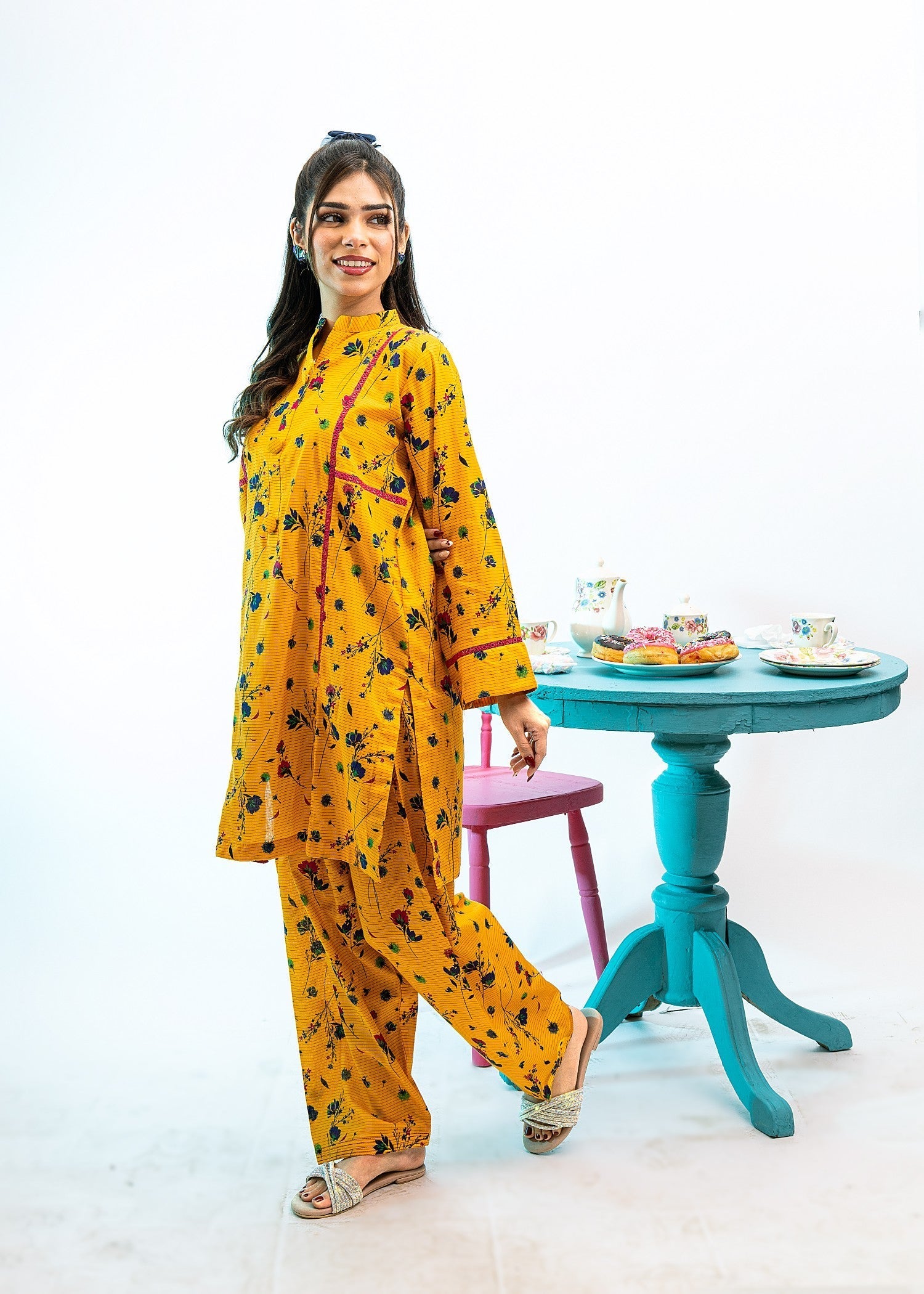 Mahrukh Gul Couture & Rakhtaa Orange bloom 001 Women 2pcs