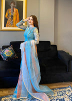 Hem Lotus Outfit Sapphire Blue Women 4pcs