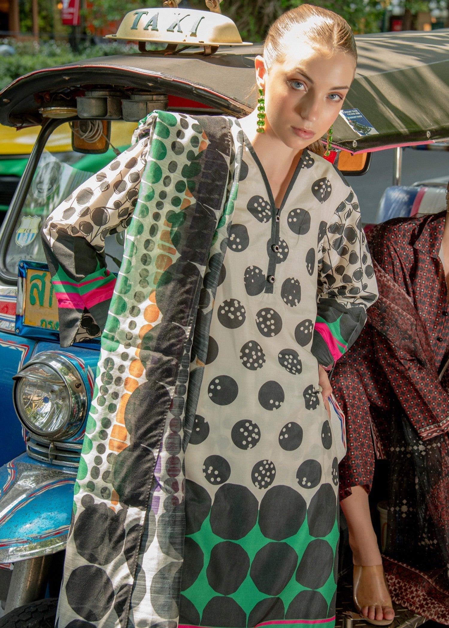 By-East Lawn Suit Printed (WHT 2) Women 3pcs