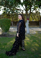 Four Season Boutique Noor E Hania Angrakha Black Women 3pcs