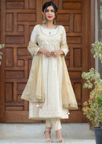Nuqsh NRA 009 Ivory Kalidaar Pishwas Women 3pcs