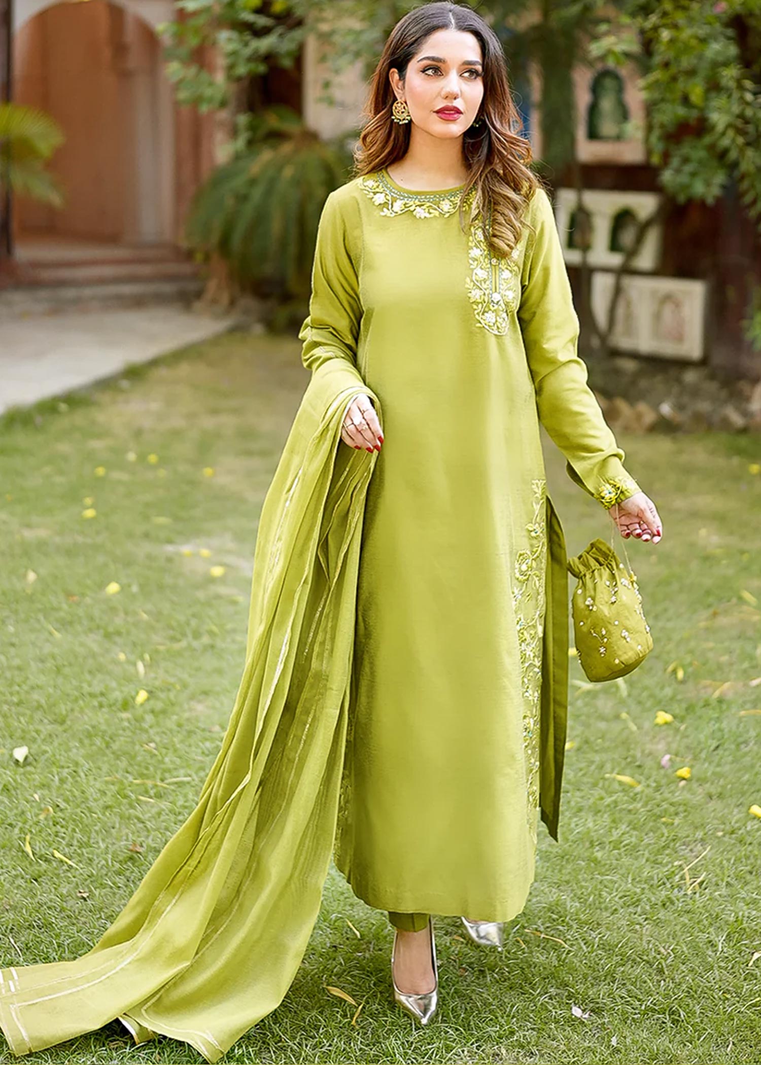 Maroon By Iqra Chaudhry Olive Women 3pcs