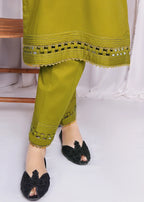 Pretbee Olive Green Kurta Set Women 2pcs